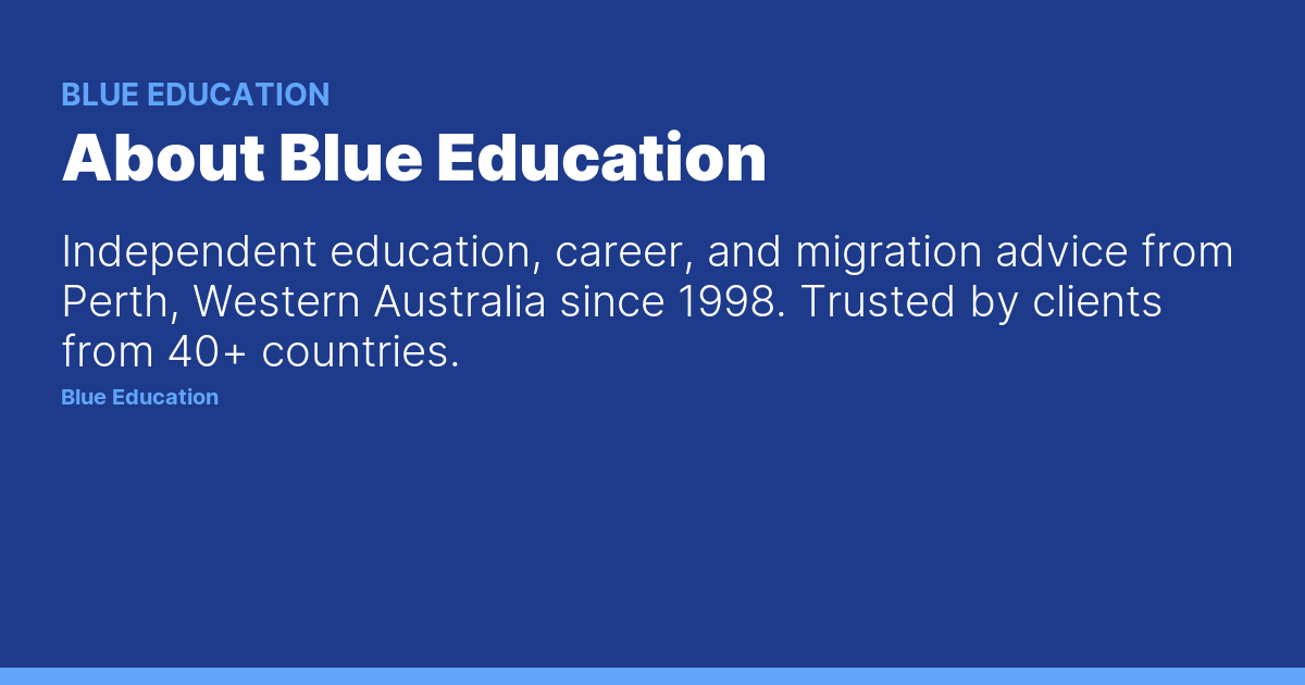 About Blue Education — Blue Education