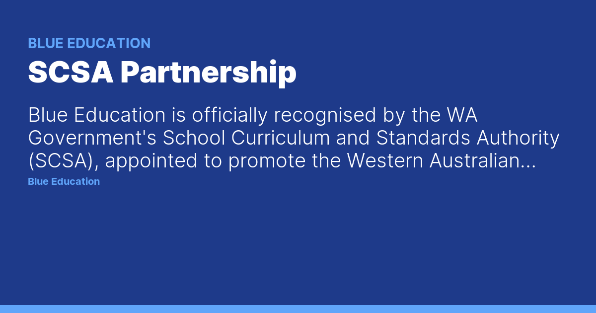 SCSA Partnership — Blue Education