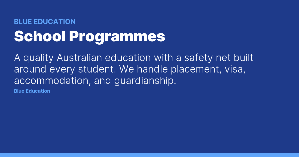 School Programmes — Blue Education