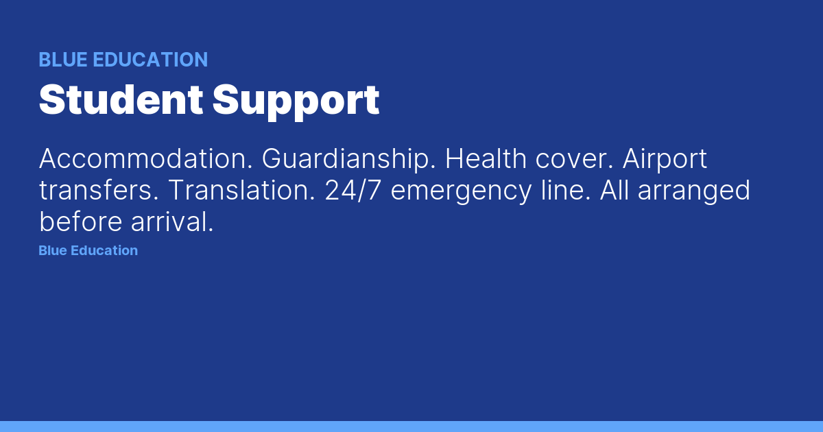 Student Support — Blue Education